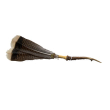 Load image into Gallery viewer, Wild Turkey Feathers &amp;  Antler Handle
